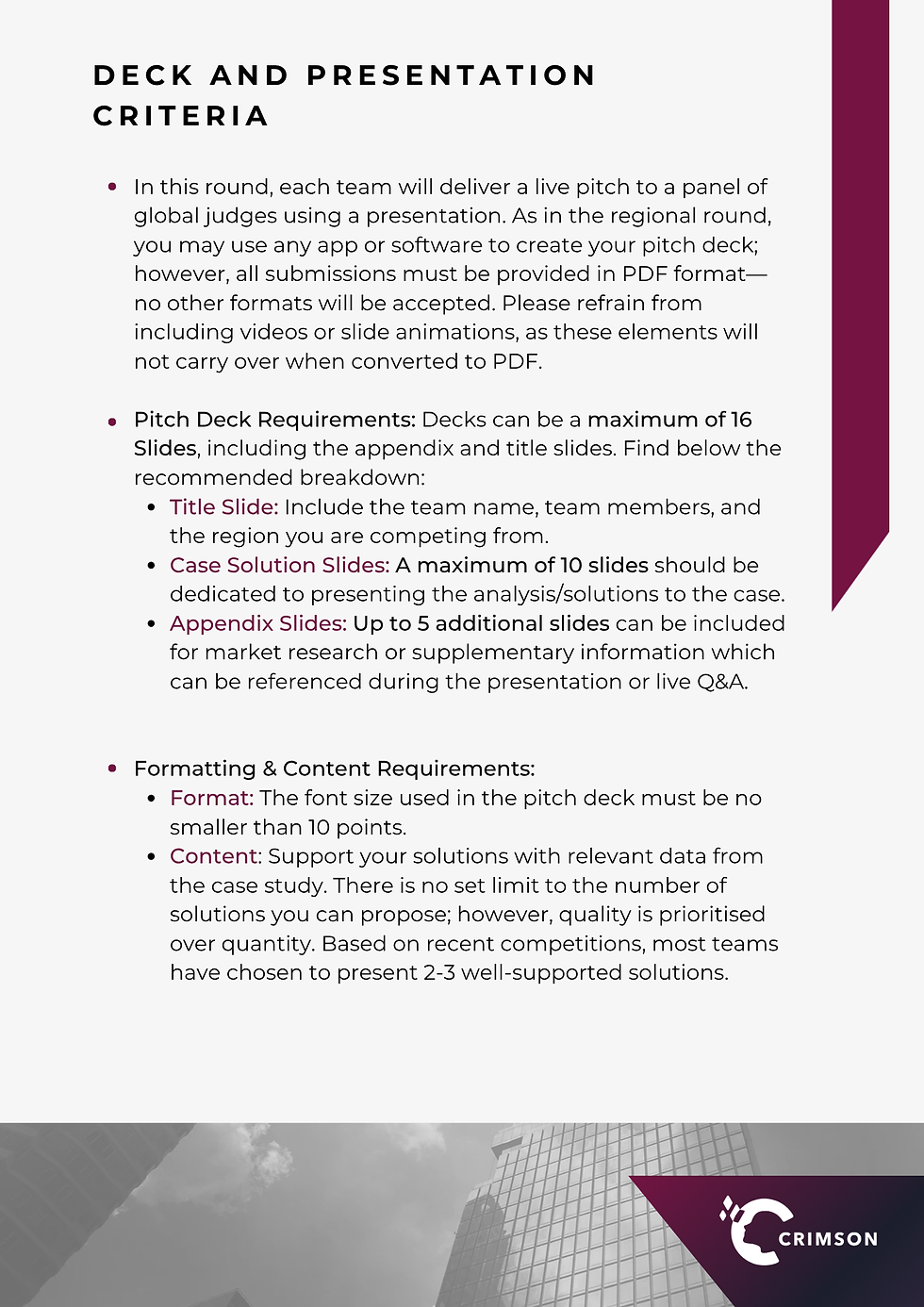 HCGCC Global Case 2025